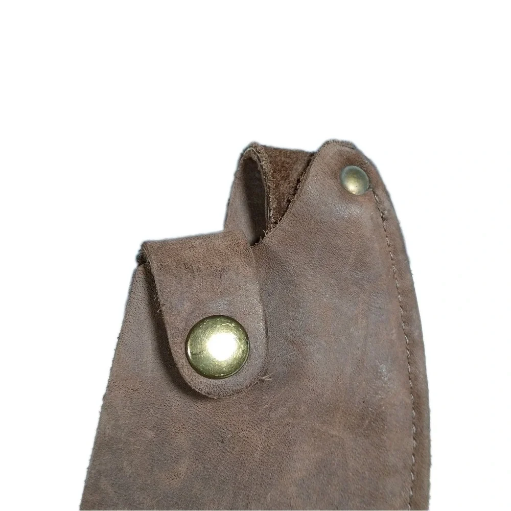 Axe Head Sheath Brown Leather Tool Cover Protection